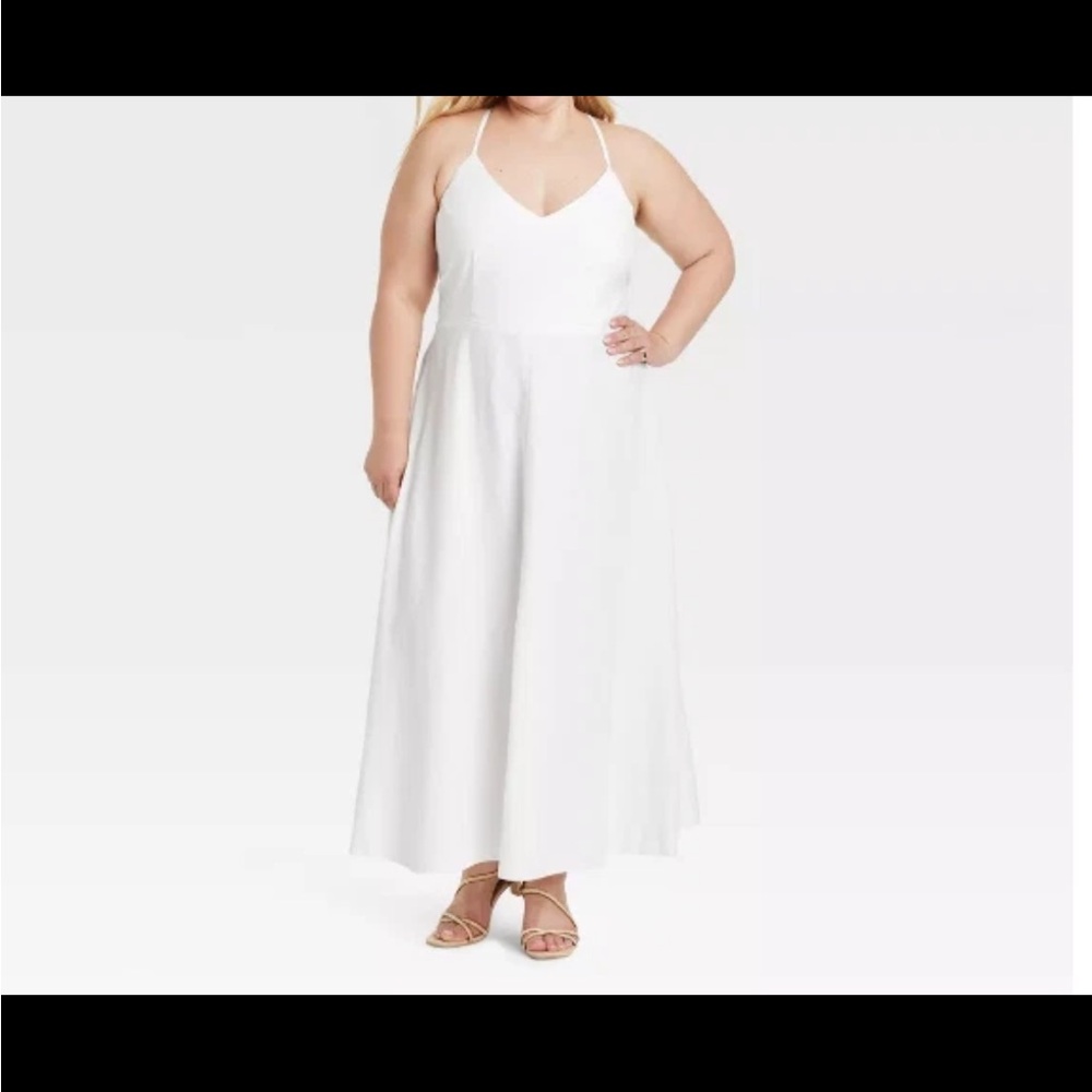 A new day white tie back sundress - Picture 4 of 5